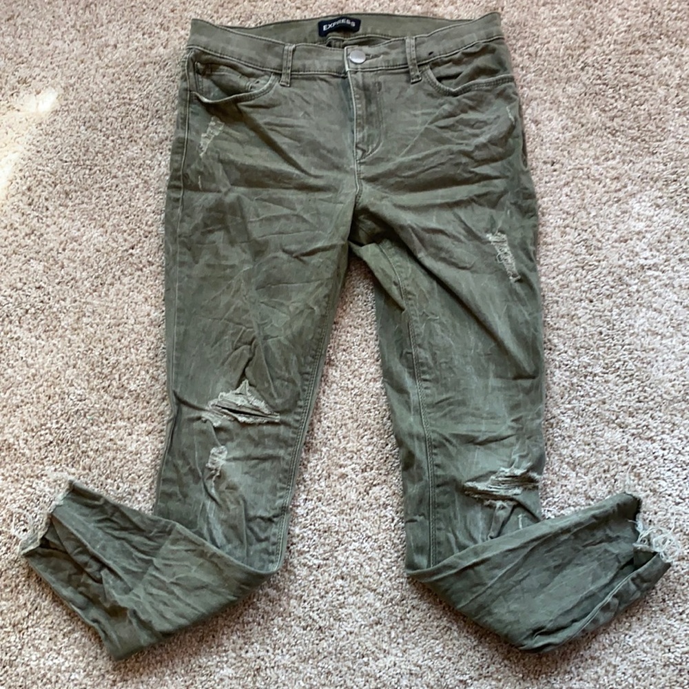 Express mid rise ankle jeggings